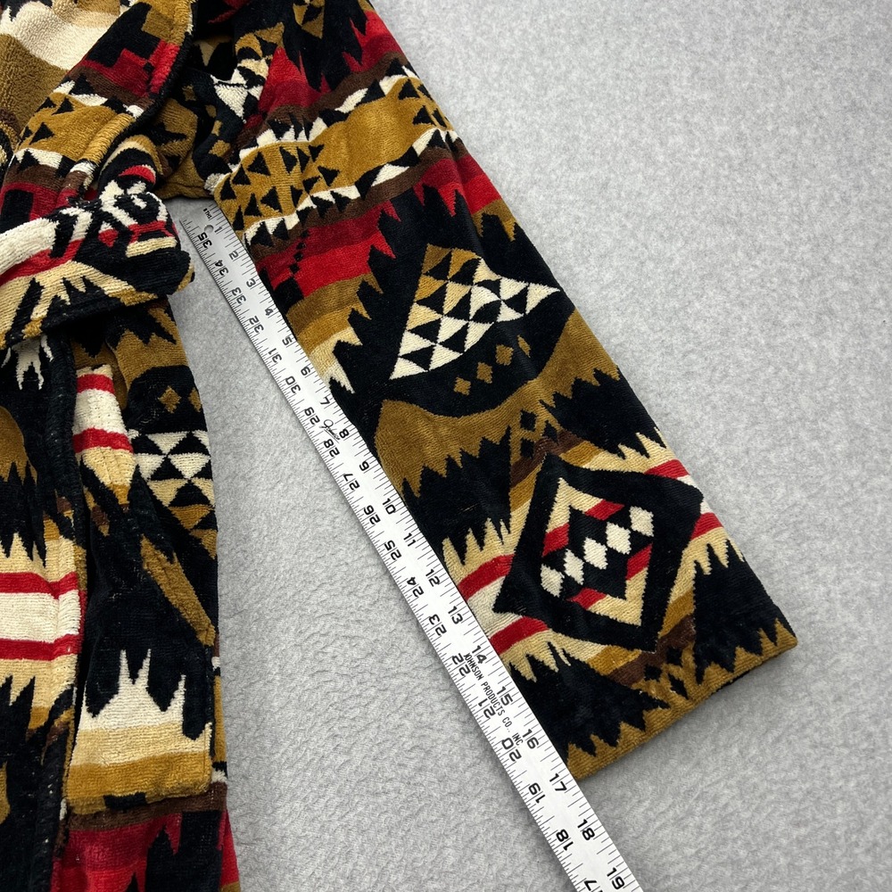 Pendleton Nehalem Robe Womens Small Aztec Southwestern Belted Cotton Terry Wrap - Picture 8 of 11